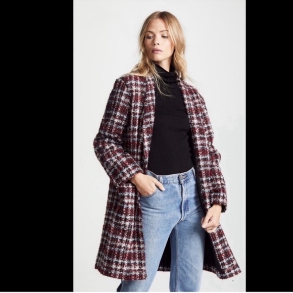 IRO twisted Boucle tweed coat